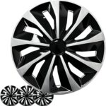 15 inch Hubcaps Set of 4 for Iron Rim, Wheel Cover Car Hub Caps Wheel Rim Cover ABS Plastic Replacement Hubcap Accessories for Car