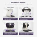 CabSupport Ergonomic Lumbar Support Seat Cushion M1 Plus - Posture Correction Spineseat for Office Chair, Car, Home with Breathable Memory Foam - Image 3