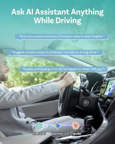 OTTOCAST Mini Tube 2026 Wireless CarPlay & Android Auto Adapter, Ultra-Fast Auto Reconnect,WiFi 6 & Bluetooth 5.4,Mini Plug & Play Dongle for Cars with Wired CarPlay - Image 5