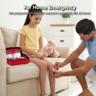 330 Piece First Aid Kit, Premium Waterproof Compact Trauma Medical Kits for Any Emergencies, Ideal for Home, Car, Travel, Camping, Hiking, Truck, Office, Sports (Medium) - Image 5