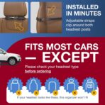 Car Backseat Organizer with Tablet Holder (2-pack) - Updated 2025 Oxford 600D Car Storage Organizer, Foldable Car Tray Kids, Road Trip Essentials, Back Seat Protector Kick Mats, Travel Accessories - Image 6