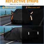 NEVERLAND Car Cover Waterproof All Weather for Automobiles, Outdoor Sedan Full Cover Heavy Duty Protection Snow Anti-UV Windproof for BMW/Mercedes-Benz/Audi/Honda/Toyota (Size:208''L x 78''W x 59''H) - Image 8