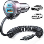 LISEN 90W for iPhone 17e 16 15 Pro Max Car Charger USB C Fast Charge,Super Fast for iPhone 15 16 17 Pro Car Charger USB C Adapter for iPhone 17 16 15 Air ProMax Plus,Samsung Galaxy S26 Ultra, Android