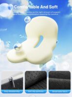 Car Seat Cushion - Memory Foam L-Shaped with Lumbar Support & Anti-Slip Design for Long Driving Comfort - Image 2
