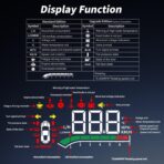 HUD Head up Display for Toyota Tacoma Gen4 2024 2025 2026 & 4Runner 2025 2026 Automotive Speedometers Automotive Voltmeter Gauges Car Accessories - Image 7