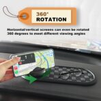 Universal Multifunction Anti-Slip Car Dashboard Mat, Rotatable Car Phone Holder Dashboard Pad with Temporary Parking Number Non-Sticky Mat for Phones Sunglasses Keys Gadgets - Image 5