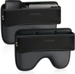 Coverado Universal Car Seat Gap Filler Organizer, Premium Suede Leather Car Seat Side Gap Filler, Seat Gap Storage Box for Suv Truck, Car Interior Accessories