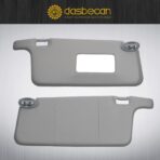 Dasbecan Left and Right Sun Visor Compatible with Honda Civic 1996-2001 iES CX DX EX EXR HX LX Gray Replacement - Image 6