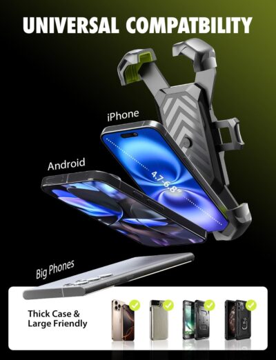 Bracketron X-Lock Heavy-Duty Car Phone Holder Mount for Truck - Phone Holders for Your Car with 4-Point XGrip Security for Windshield & Dash - Compatible with iPhone & Android - Image 2