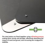 XUKEY 4PCS Car Universal Mud Flaps Splash Guards with Night Reflectors Mudguard Fender Flares Mudflaps w/Hardware, Front and Rear Wheel Tire Protection for Pickup Truck SUV Van Trailers Caravans - Image 8