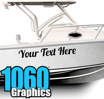 Custom Vinyl Boat Numbers & Letters (Two Decals) Marine Lettering Stickers - Image 17