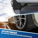 4 Pcs Universal Black Soft Rubber Mud Flaps - Prevent Mud Splashes, Enhance Appearance, Easy Install, Waterproof & Scratch Resistant - Ideal for Sedan SUV and Urban/Suburban Cars -GT - Image 7