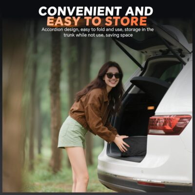 Windshield Sun Shade for Hyundai Palisade 2020-2026 Custom Fit Accordion Folding Design Window Sunshade Car Accessories, Full Coverage Sun Visor Protector - Blocks 99% UV Rays - Image 7