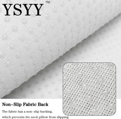 Memory Foam Headrest Pillow for Neck Pain Relief & Cervical Support - Ergonomic Neck Cushion for Office Chair, Car, Recliner, Sofa - Breathable & Pressure Relief (Navy Blue, 17x2.7 Inches) - Image 6