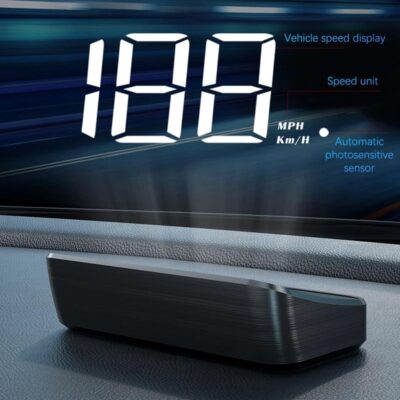 Car Speedometer KM/H GPS Head Up Display Digital Speed Meter Windshield Projector for Vehicles Auto Electronics Accessories Multi Functional LCD Display - Image 2