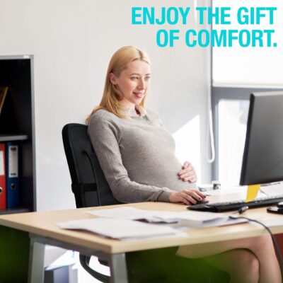 Seat Cushions for Office Chairs with Lumbar Support, Desk Chairs, and Car Seats - Adjustable Straps and Non-Slip Ergonomic Design for Tailbone and Lower Back Pain Relief for All Day Use - Image 6