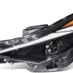 Auto Dynasty Headlights Assembly Compatible with 2021 2022 Elantra, Driver Left Side Projector Headlamps Replacement with LED DRL, Black Housing Amber Corner