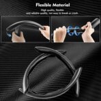 Steering Wheel Cover 3 Pcs Set, Anti-Slip, Scratch-Resistant, Universal Fit for 14-16 Inch Steering Wheels, Car Interior Accessories for Sedans, SUVs, and Trucks (Segmented Snap on, Matte) - Image 2