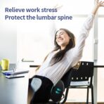 Lumbar Support Pillow for Office Chair, Car Lumbar Pillow Lower Back Pain Relief, Memory Foam Back Cushion with 4D Mesh Cover and Adjustable Straps, Ergonomic Chair Back Pillow for Car,Bed, Gaming - Image 8