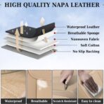 Coverado Seat Covers, Car Seat Covers Front Seats, Car Seat Cover, Car Seat Protector Waterproof, Car Seat Cushion Nappa Leather, Beige Seat Covers Carseat Cover Universal Fit for Most Cars - Image 5
