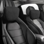 2Pcs Car Neck Pillow, Super Soft Du-Pont Bio Cotton Neck Pillow for Driving, Suede Fabric Car Headrest Pillow, Make Your Driving More Comfortable, Suitable, Traveling (Interstellar Black)