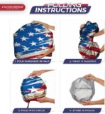 Autoamerics 1-Piece Windshield Sun Shade USA Art Flag - 1 American Design - Foldable Car Front Window Sunshade for Most Sedans SUV Truck - Blocks Max UV Rays and Keeps Your Vehicle Cool - Large - Image 8