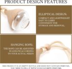 Refillable Car Air Freshener Hanging Diffuser, Empty Glass Bottle with Reed Sticks for Essential Oils, Car Scent Diffuser and Aromatherapy Pendant Decor for Women and Men, 2 Pack - Image 4