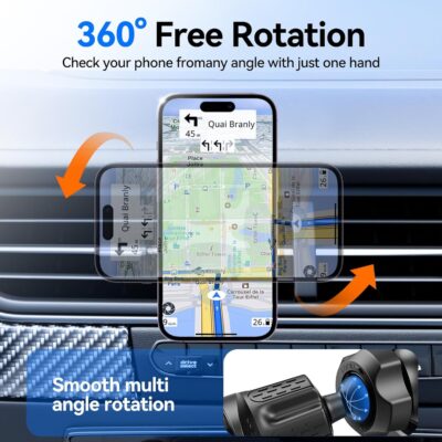 for MagSafe Car Mount,【22 N55 Super Magnets】Magnetic Phone Holder for Car Air Vent, HandsFree Cell Phone Mount Car Accessories for Men Women Compatible with iPhone 17 16 15 14 13 12 Pro Max - Image 5