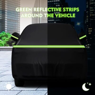 QUNSUNUS Waterproof Truck Cover for Chevrolet C/K 1500/2500/3500 1988-1999, Outdoor Truck Cover with Zipper, Full Exterior Car Covers for Automobiles All Weather with Wind, Sun, UV and Dust Protection - Image 7