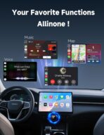 Aimoon 2026 Upgraded Wireless CarPlay Adapter for iPhone＆Android, Car Play Mini Wired to Wireless Adapter for CarPlay ＆Android Auto Plug and Play Stable Connection & No Latency for iPhone iOS 10+ - Image 3