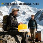 Travel Bag for Women Men Lightweight Large Organizer Travel Bag Storage Medicine Bag Portable Toiletry Essentials Waterproof Carry Case with Handle for Car Home Office School Outdoor Camping, Yellow - Image 9