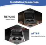 RT-TCZ for Chevy Silverado Chrome Center Console Trim Frame Cover for Chevy Silverado GMC Sierra 2014-2018 Silver Chrome Interior Accessories - Image 2