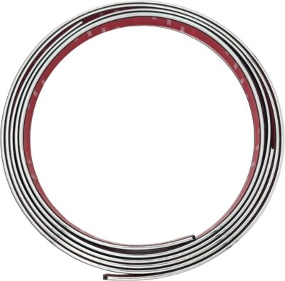 Premium Universal Chrome Body Molding for All Vehicles - Easy Install, Finished Ends, Chrome Finish, 1" Wide, 2 x 7 ft Pieces, UV Protected, Long Lasting Flexible PVC - Image 3