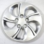 Auto Reflections Set of 4 15" 5 Twisted Spoke Wheel Covers for Honda Civic 2013-2015 - Silver Bolt On - Image 4
