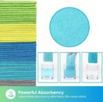 HOMEXCEL Microfiber Cleaning Cloths, 100 Pack Microfiber Towels for Cars, Lint & Scratch-Free Bulk Cleaning Rags for House, Kitchen, Car and Shop, Multicolor Absorbent Cleaning Towels 11.5 x 11.5 inch - Image 4