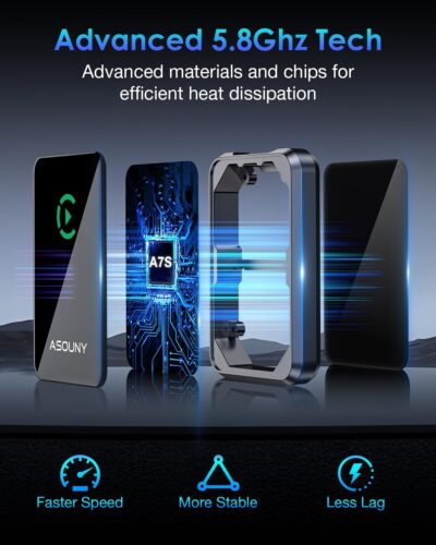 Wireless CarPlay Adapter, Converts Wired CarPlay to Wireless, Plug and Play CarPlay Wireless Adapter, Auto Connect Easy Setup Fit for Cars from 2016 and iPhone iOS 10+, Dark Grey - Image 7