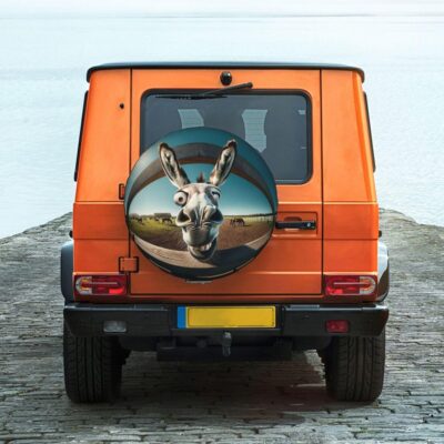 Spare tire Cover 14 inch,RV Spare tire Covers for Camper Trailers Wheel Protectors Weatherproof Wheel Covers Waterproof Universal Fit for Trailer Rv SUV Truck Camper Travel Trailers Donkey - Image 3