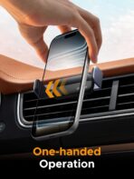 UGREEN Car Vent Phone Mount Air Vent Clip Phone Holder Car Mount Mini Size Compatible with iPhone 17 16 15 14 13 12 Pro Max Mini Plus, iPhone 11 SE XS XR 8 7 6 6S Smartphone - Image 2