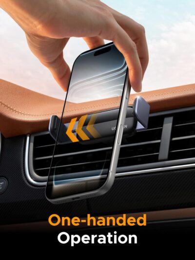UGREEN Car Vent Phone Mount Air Vent Clip Phone Holder Car Mount Mini Size Compatible with iPhone 17 16 15 14 13 12 Pro Max Mini Plus, iPhone 11 SE XS XR 8 7 6 6S Smartphone - Image 2