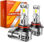 SEALIGHT Scoparc 9006/HB4 Bulbs, 30000LM Ultra Bright, 6500K Cool White With Cooling Fan, Over 60000 Hours Lifespan, Plug-N-Play Installation, 2-Pack