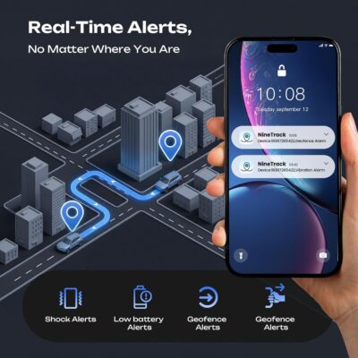 CXK GPS Tracker for Vehicles, 6-Month Battery Life 4G Global Tracker Device for Vehicles with Real Time Alert Strong Magnet, IP65 Waterproof Car Traker 180-Day Location History Subscription Needed - Image 5