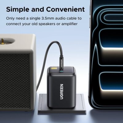 UGREEN Bluetooth 6.0 LDAC Audio Adapter for TV Home Speakers, High-Resolution Wireless Audio Bluetooth Receiver, Add Bluetooth Wireless to AUX/RCA Stereo Systems, Plug & Play and Dual Device Pairing - Image 8