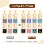 Car Air Freshener 6 Pack, Vanilla Cream,Mahogany & Lavender 3 Natural Scent, Long Lasting Essential Oil Fragrance Diffuser, Hanging Air Freshener Cute Car Accessories Interior for women - Image 2