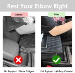 5-in-1 Car Armrest Cushion, Armrest Cover for Car, Nappa Leather Car Console Organizers and Storage for Most Vehicles, Car Accessories (Black, Normal) - Image 3