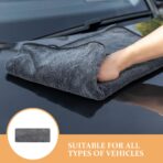 Microfiber Car Wash Drying Towel 60x160cm Thickened Large Absorbent Car Cleaning Cloth for Automotive Care - Image 4