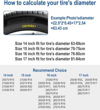 RV Spare Tire Cover with American Eagle USA Flag, Trailer Tire Covers PVC Leather for Truck SUV Wrangler Camper Vehicle Wheel Cover Waterproof Sun Dust Protection 14 inch - Image 9