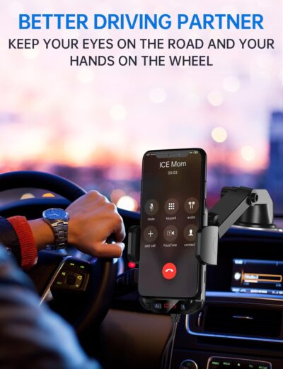 Bluetooth Car Adapter 3 in 1 FM Transmitter Car Radio Bluetooth Transmitter with Phone Holder, PD 36W Fast Charging, Strong Microphone, HiFi Bass Sound, Hands-Free Call, Support USB/TF Drive - Image 5