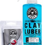 Chemical Guys Clay Bar Kit, Medium Duty with Luber Synthetic Lubricant – Removes Embedded Dirt, Restores Smooth Paint, Preps for Wax and Sealant - Safe for Cars, Trucks, SUVs, 16 oz, 2 Items