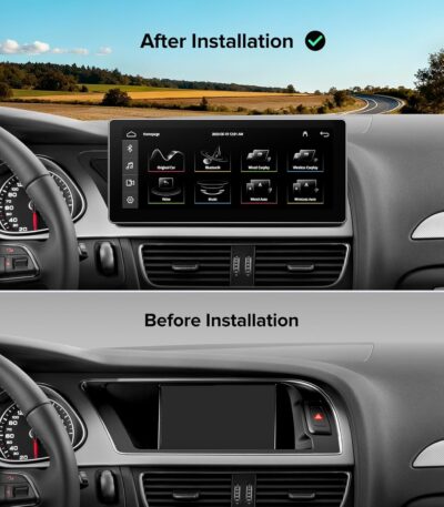 10.25" Linux Car Stereo for Audi A4 B8 S4 A5 S5 RS5 (2009-2016) Audi Multimedia MMI System - Wireless CarPlay Android Auto Head Unit, 1920x720 IPS Touch Screen, Retains Factory Knob Control - Image 3