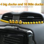 20 Pcs Mini Ducks Car Dashboard Decors, Cute Rearview Mirror Ornaments, Funny Interior Car Accessories with Adhesive Stickers for Automotive Window Home Garden Decorations - Image 3